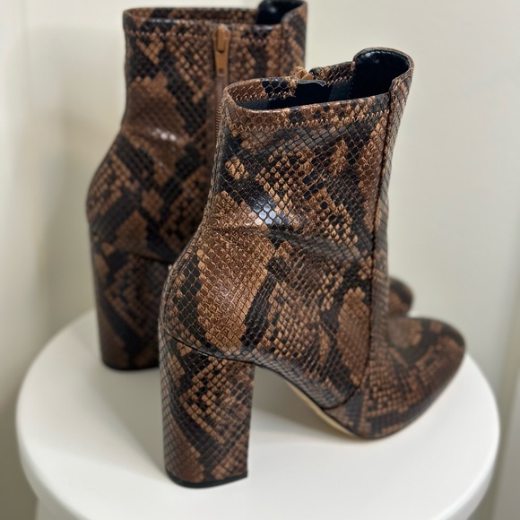 Aldo Faux Snake Skin Ankle Boot - Picture 8 of 9